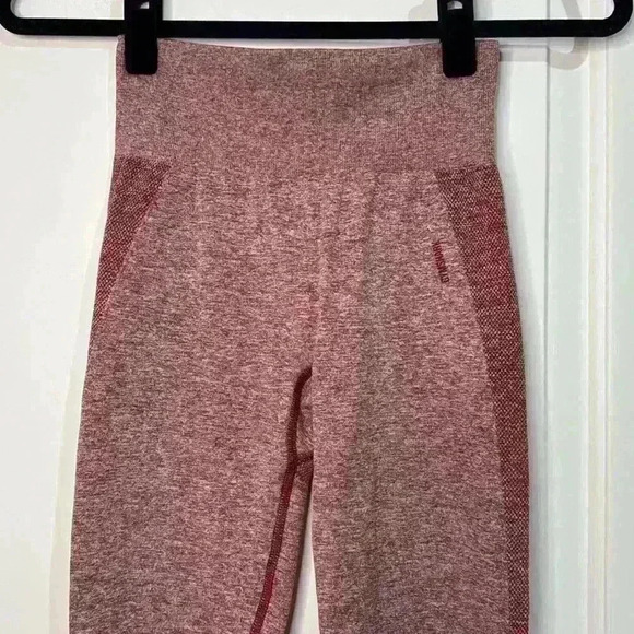 Gymshark Leggings Red Marled Compression XSmall Women’s - Picture 4 of 11